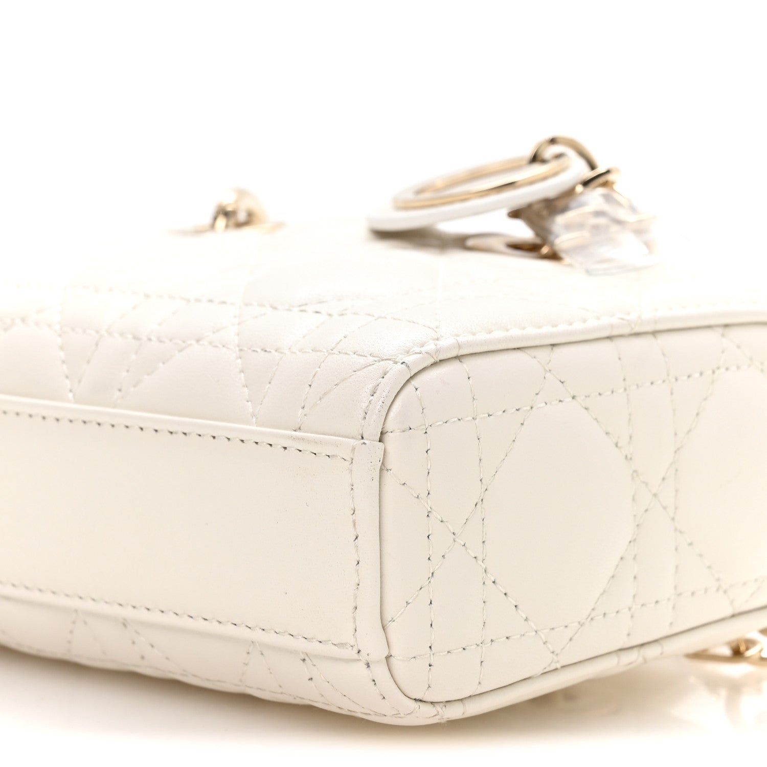 Christian Dior Lambskin Cannage Micro Lady D-Joy Latte 10 of 10