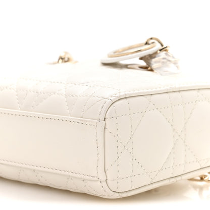 Christian Dior Lambskin Cannage Micro Lady D-Joy Latte 10 of 10