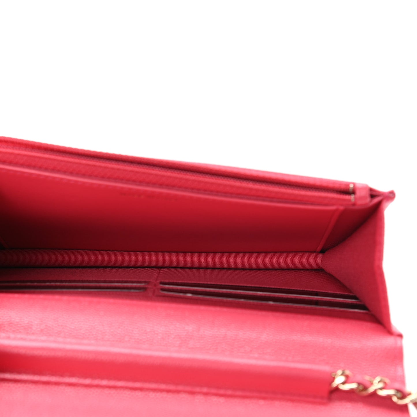 Caviar Quilted French New Wave Chain CC Wallet On Chain WOC Pink