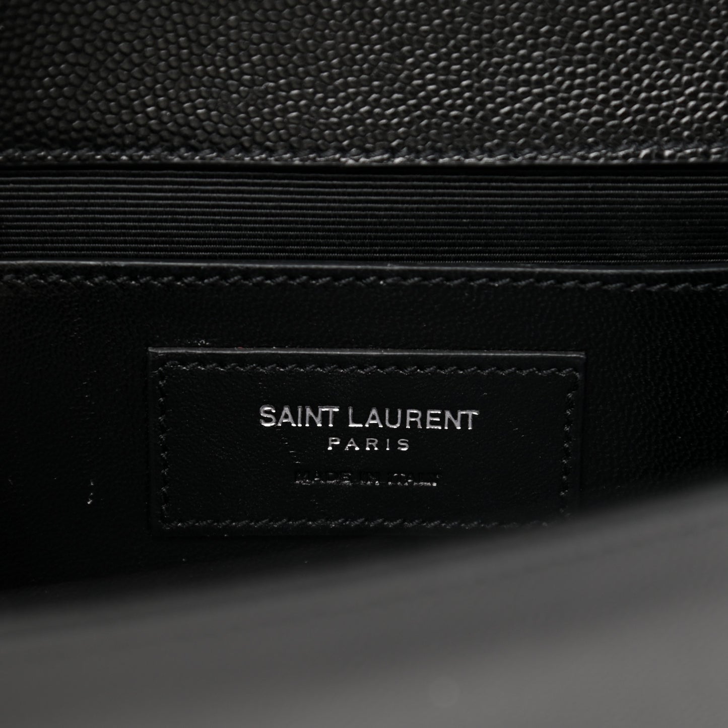 Grain De Poudre Classic Monogram Kate Clutch Black