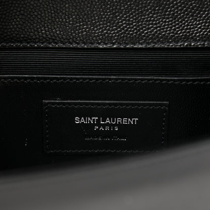 Saint Laurent Grain De Poudre Classic Monogram Kate Clutch Black 8 of 9