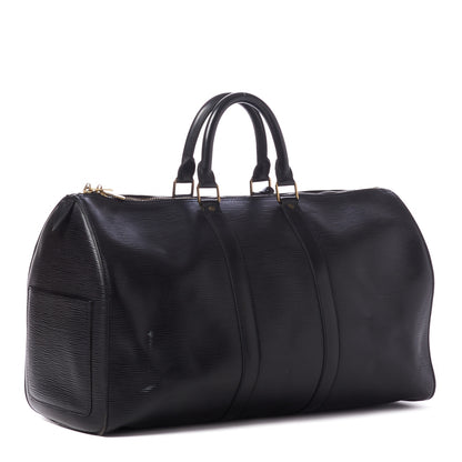 Louis Vuitton Epi Keepall 45 Black 2 of 10