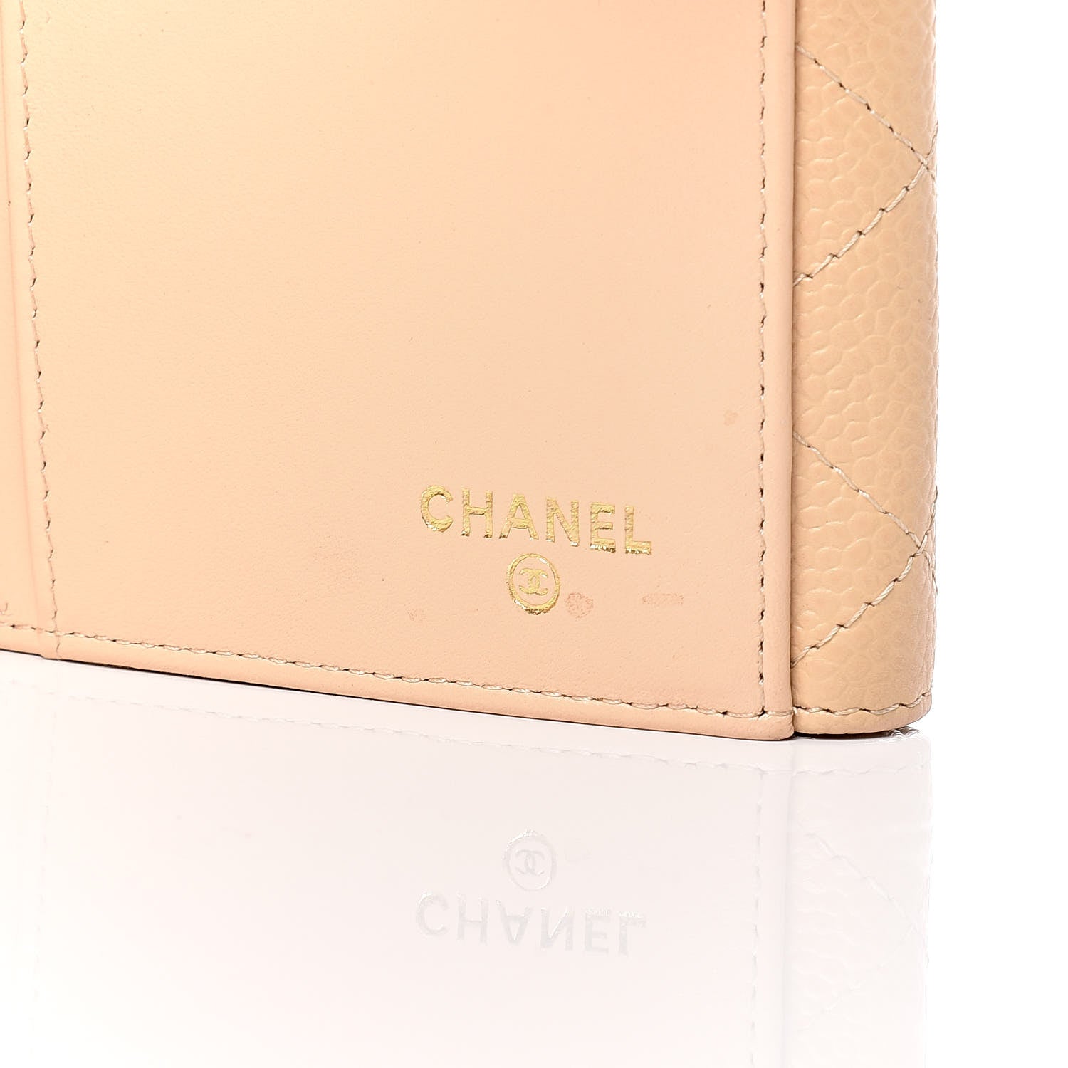 Chanel Caviar Quilted Long Flap Wallet Beige 8 of 14