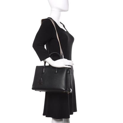 MCM Grained Calfskin Medium Milla Tote Black 2 of 15