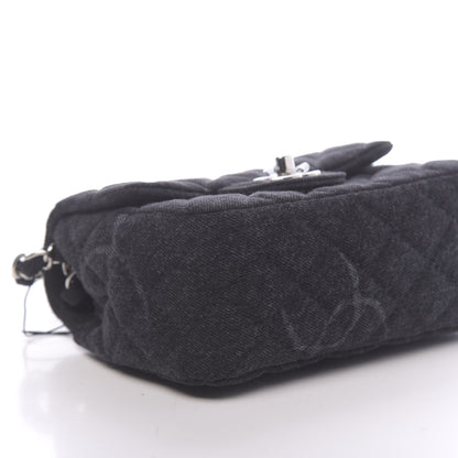 Chanel Denim CC Quilted Mini Square Flap Black 8 of 11