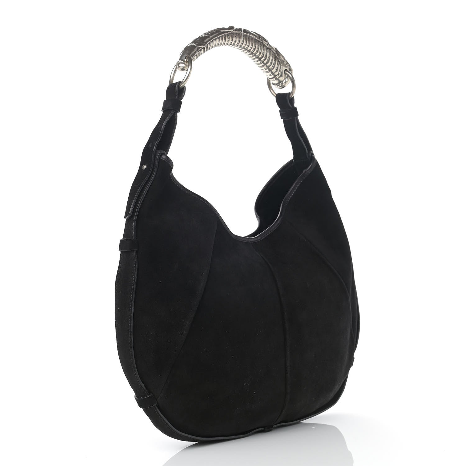 Saint Laurent Suede Medium Mombasa Black 2 of 9