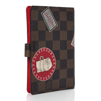 Louis Vuitton Damier Ebene Patch Small Ring Agenda Cover 3 of 10