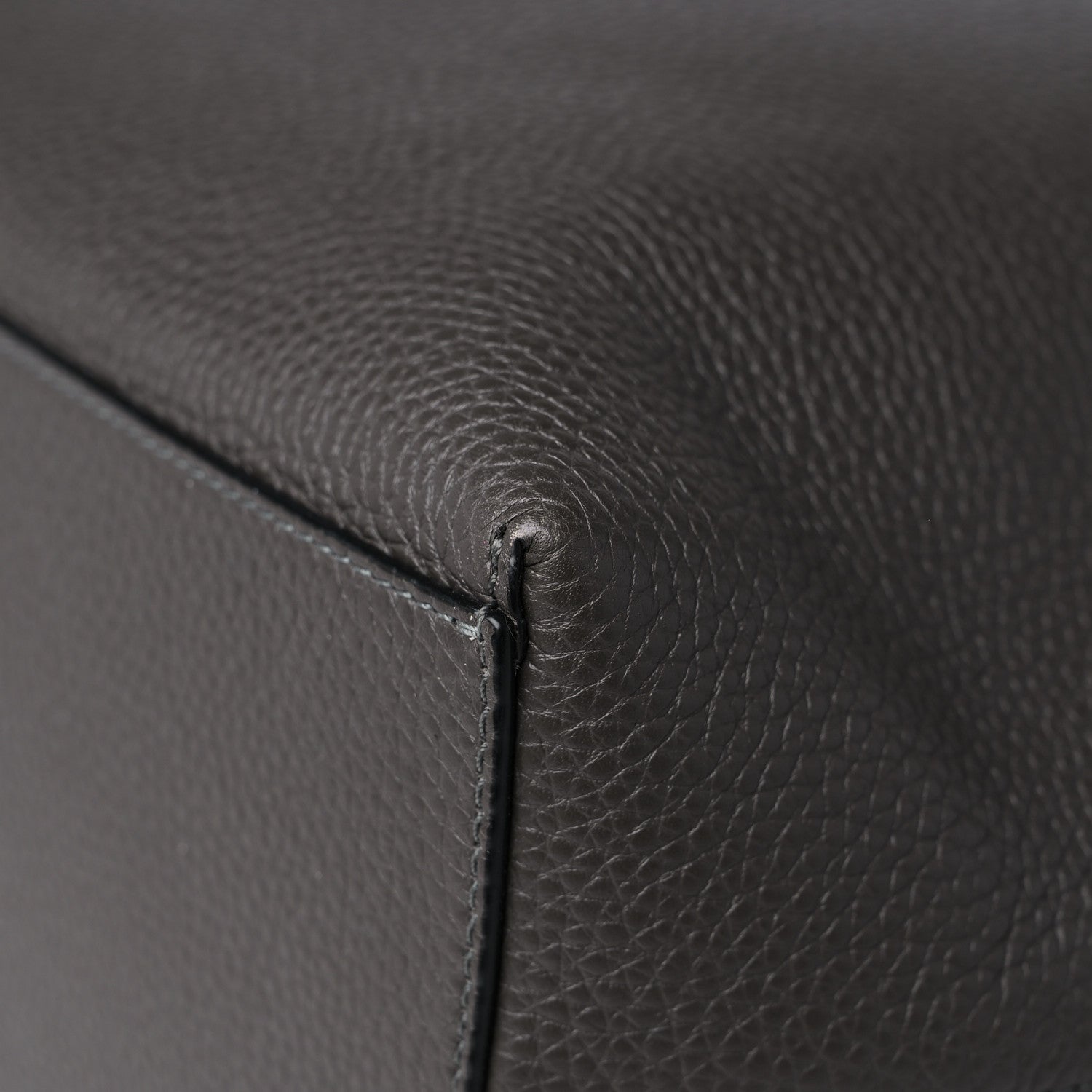 Valentino Garavani Grained Calfskin Rockstud Shoulder Tote Graphite 9 of 11