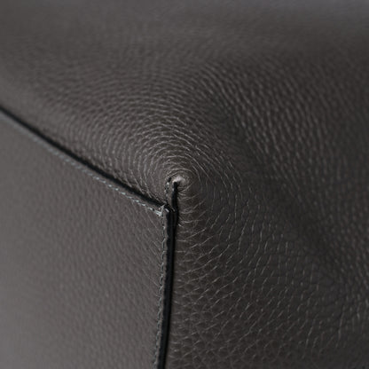 Valentino Garavani Grained Calfskin Rockstud Shoulder Tote Graphite 9 of 11
