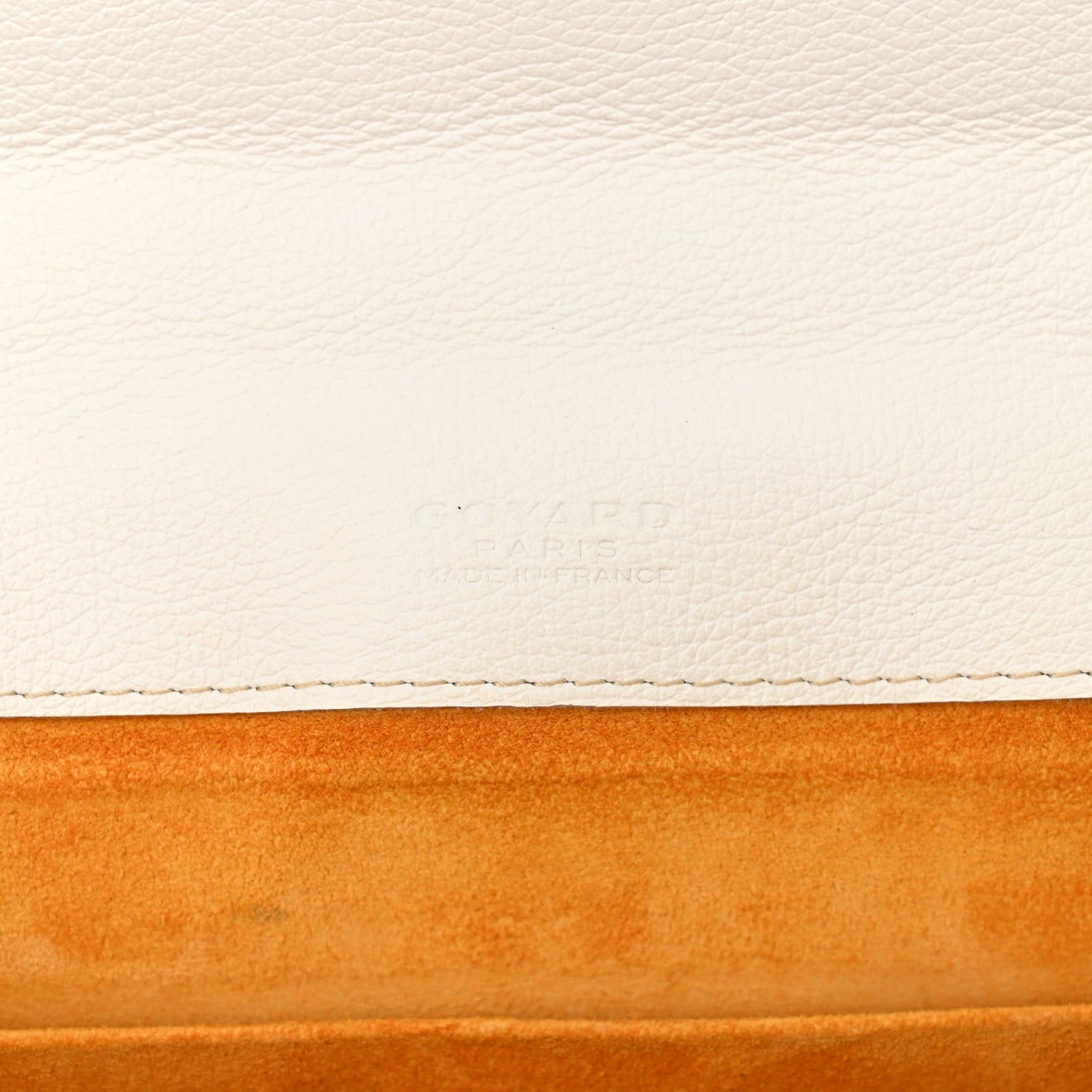 Goyardine Alexandre III Bag White