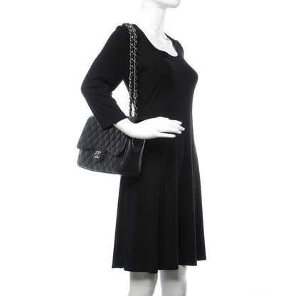 Chanel Caviar Quilted Jumbo Single Flap Black 2 of 7