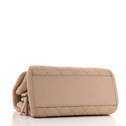Chanel Shiny Sheepskin Quilted Small Trapezio Flap Beige 4 of 15