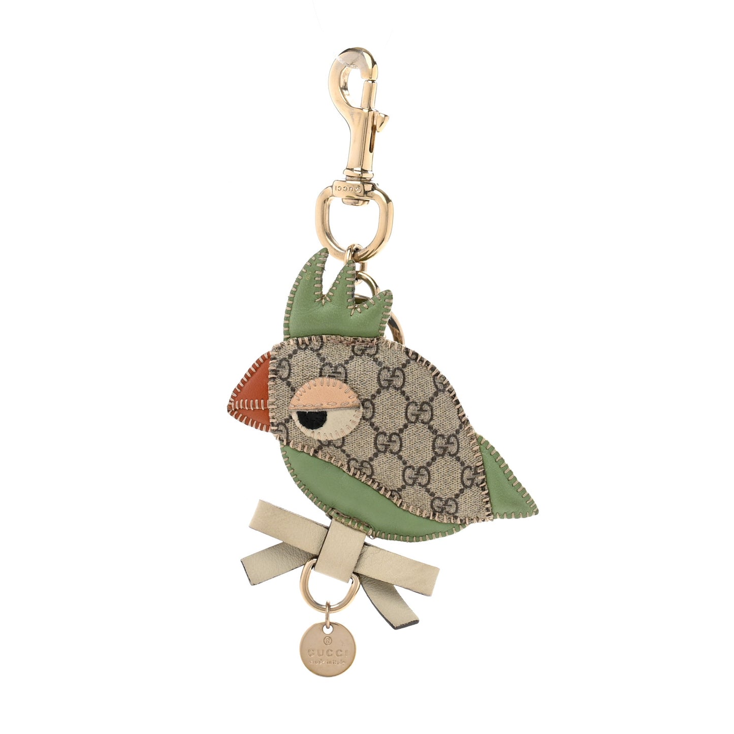 GG Supreme Monogram Parrot Bag Charm