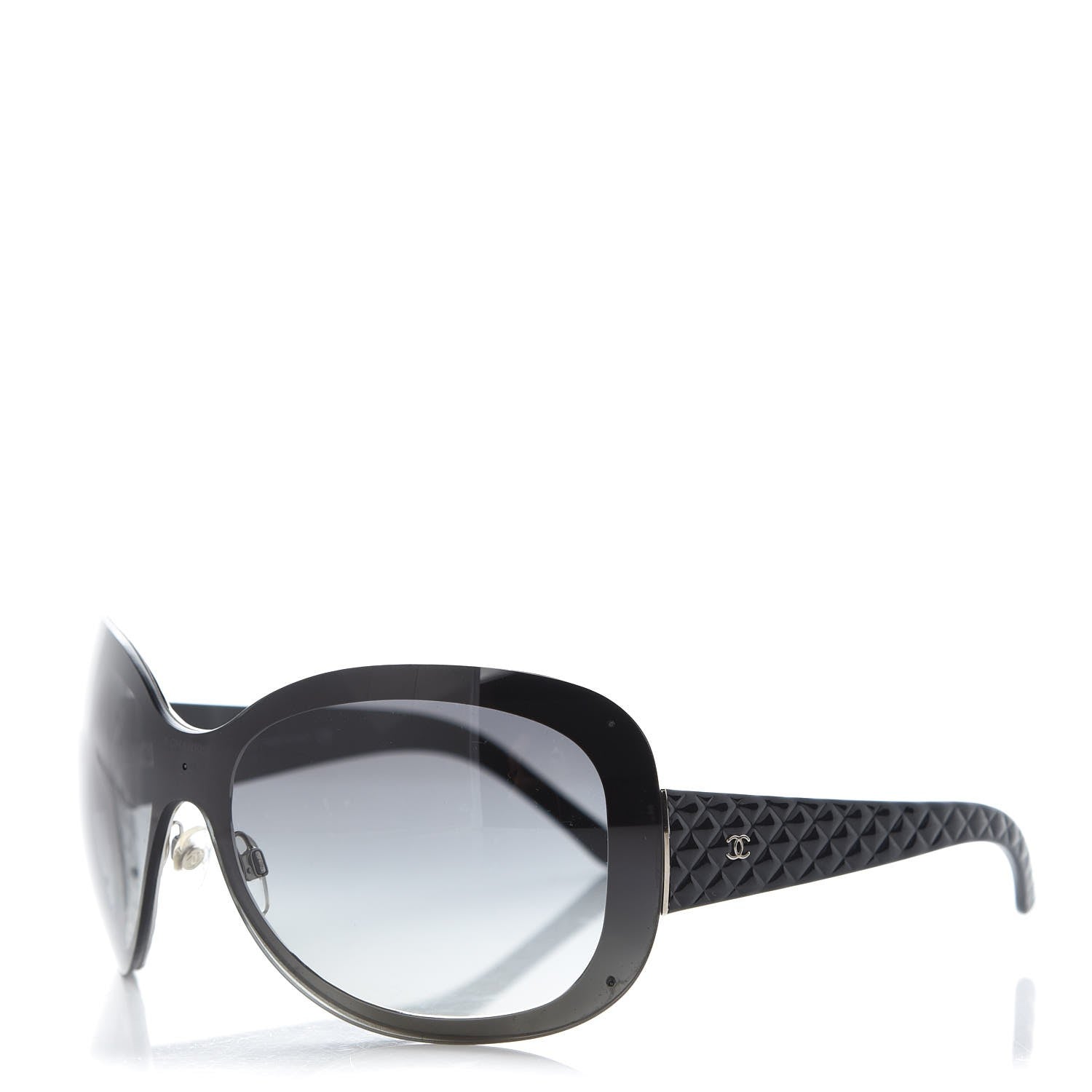 Chanel Quilted CC Sunglasses 4159 Black 1 of 8
