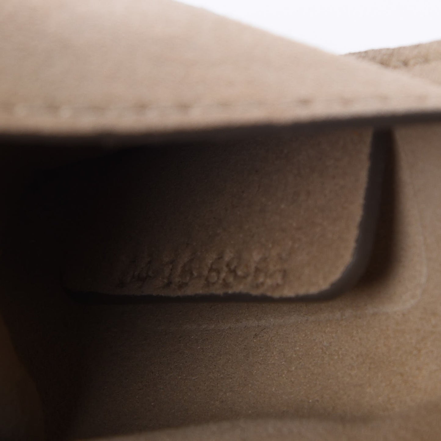 Suede Calfskin Small Faye Shoulder Bag Motty Grey