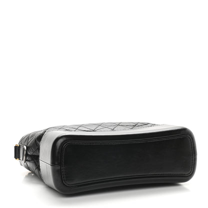 Chanel Aged Calfskin Quilted Medium Gabrielle Hobo Black 4 of 9