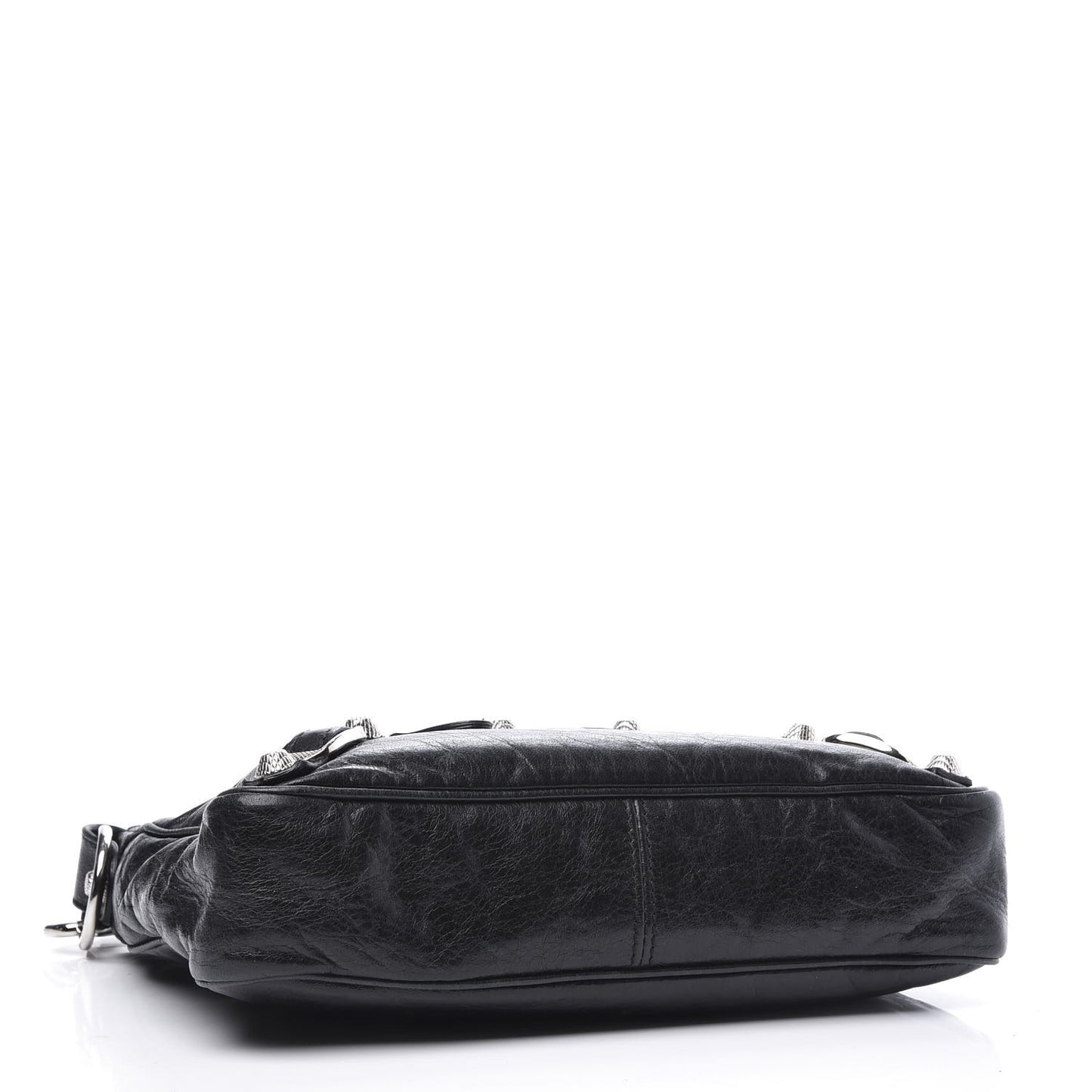 Agneau Giant 12 Silver Hardware Hip Black