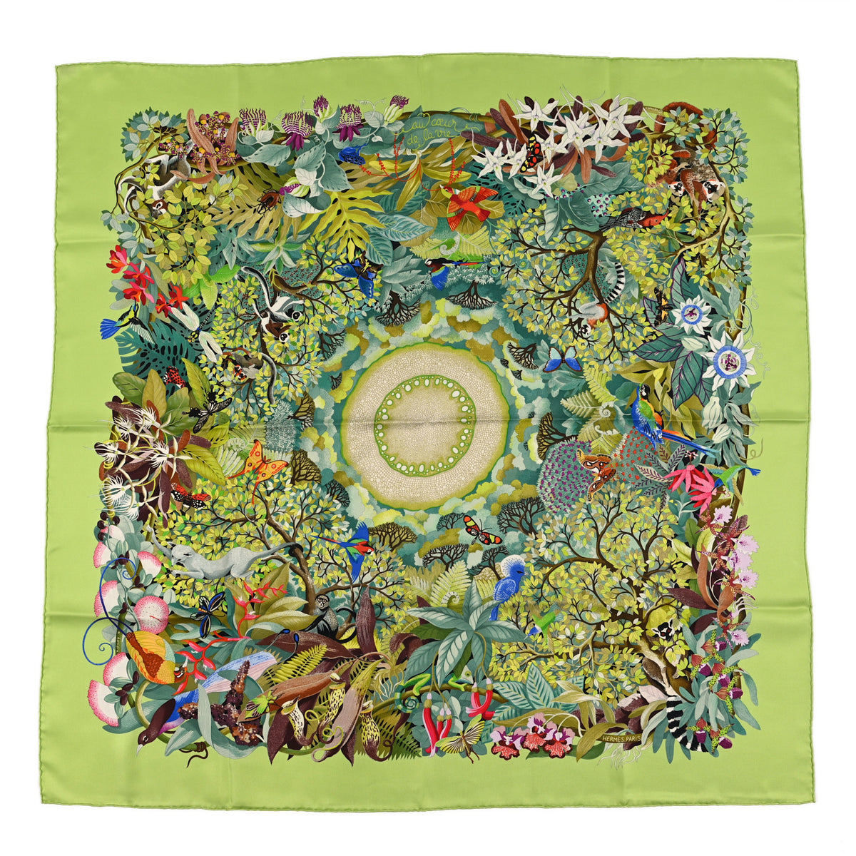 Silk Au Coeur de la Vie Scarf 90