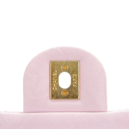Chanel Wrinkled Lambskin Chevron Quilted Small Flap Light Pink 6 of 8