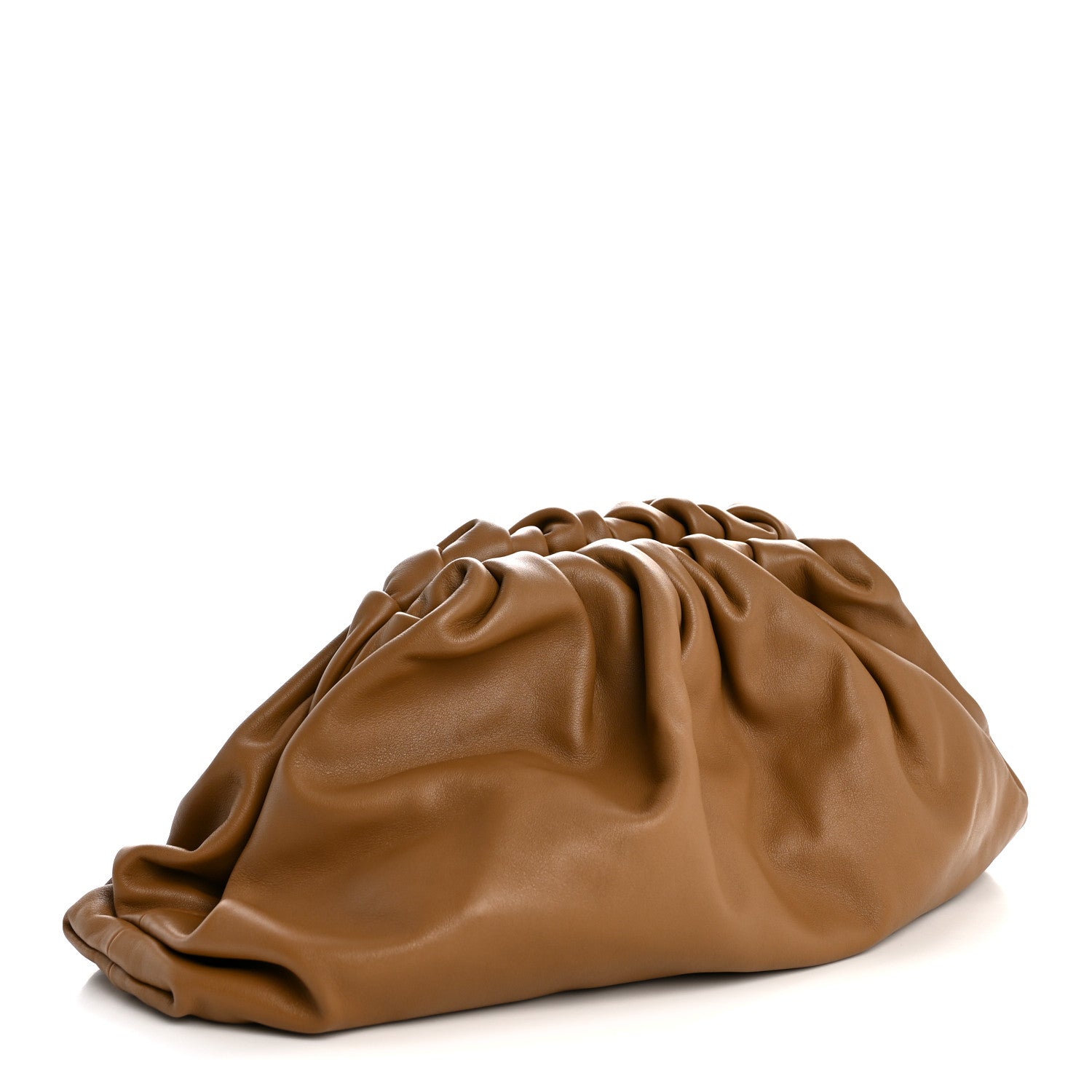 Bottega Veneta Smooth Butter Calf The Pouch Oversized Clutch Teak 3 of 11