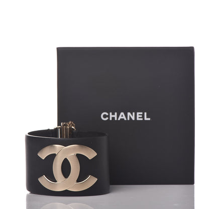 Chanel Calfskin CC Wide Cuff M Black 6 of 6
