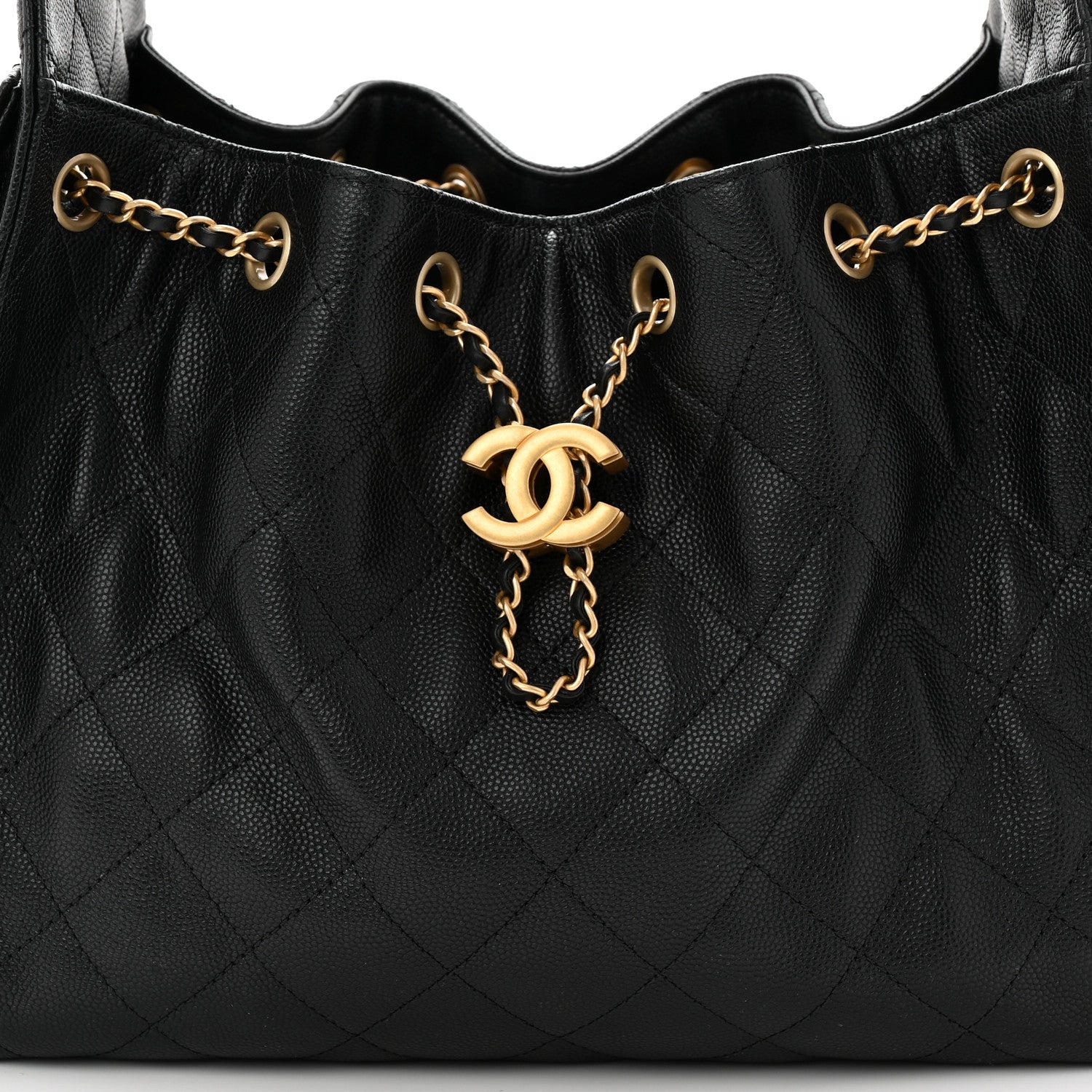 Chanel Caviar Quilted Small Chanel 25 Handbag Black 8 of 11