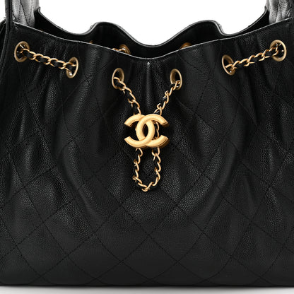 Chanel Caviar Quilted Small Chanel 25 Handbag Black 8 of 11