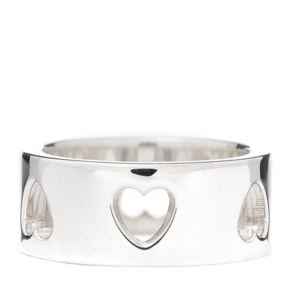 Tiffany Sterling Silver Heart Stencil Band Ring 49 5 3 of 4