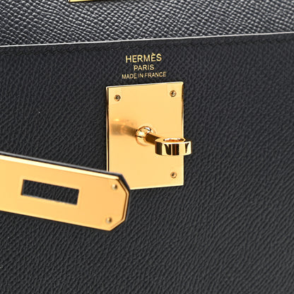 Hermes Epsom Kelly Sellier 28 Bleu Indigo 6 of 12