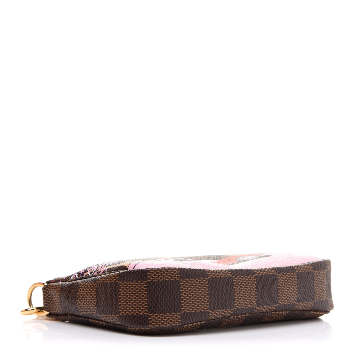 Damier Ebene 2019 Christmas Animation Mini Pochette Accessories Red