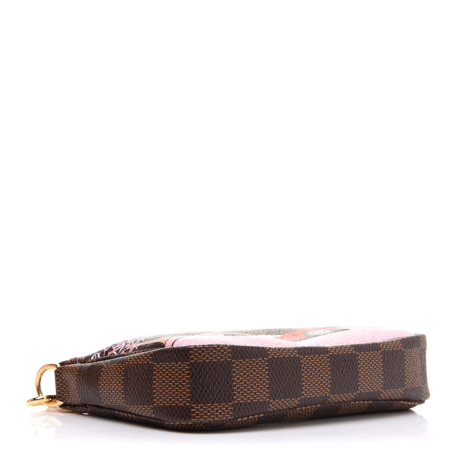 Louis Vuitton Damier Ebene 2019 Christmas Animation Mini Pochette Accessories Red 5 of 11