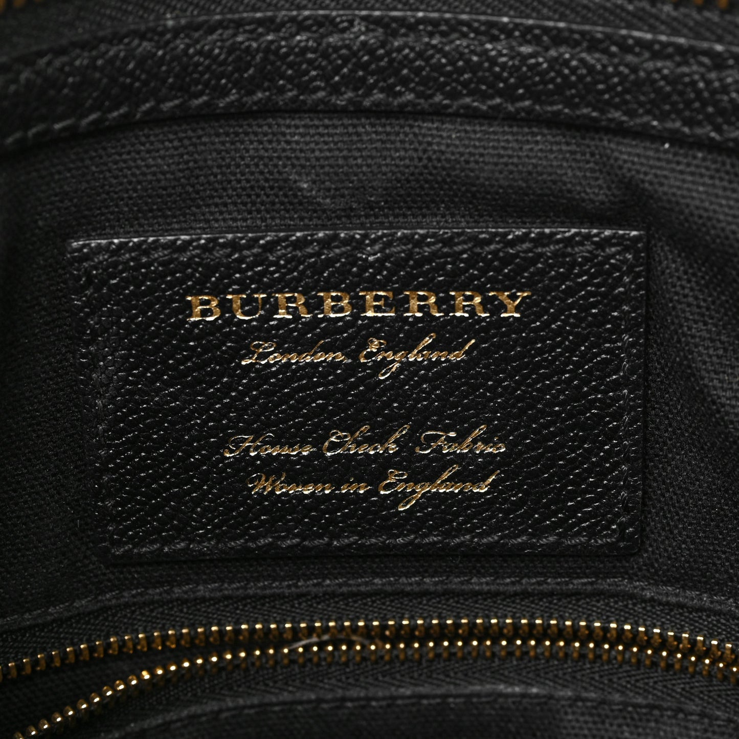 Soft Grain Calfskin House Check Small Helmsley Crossbody Black