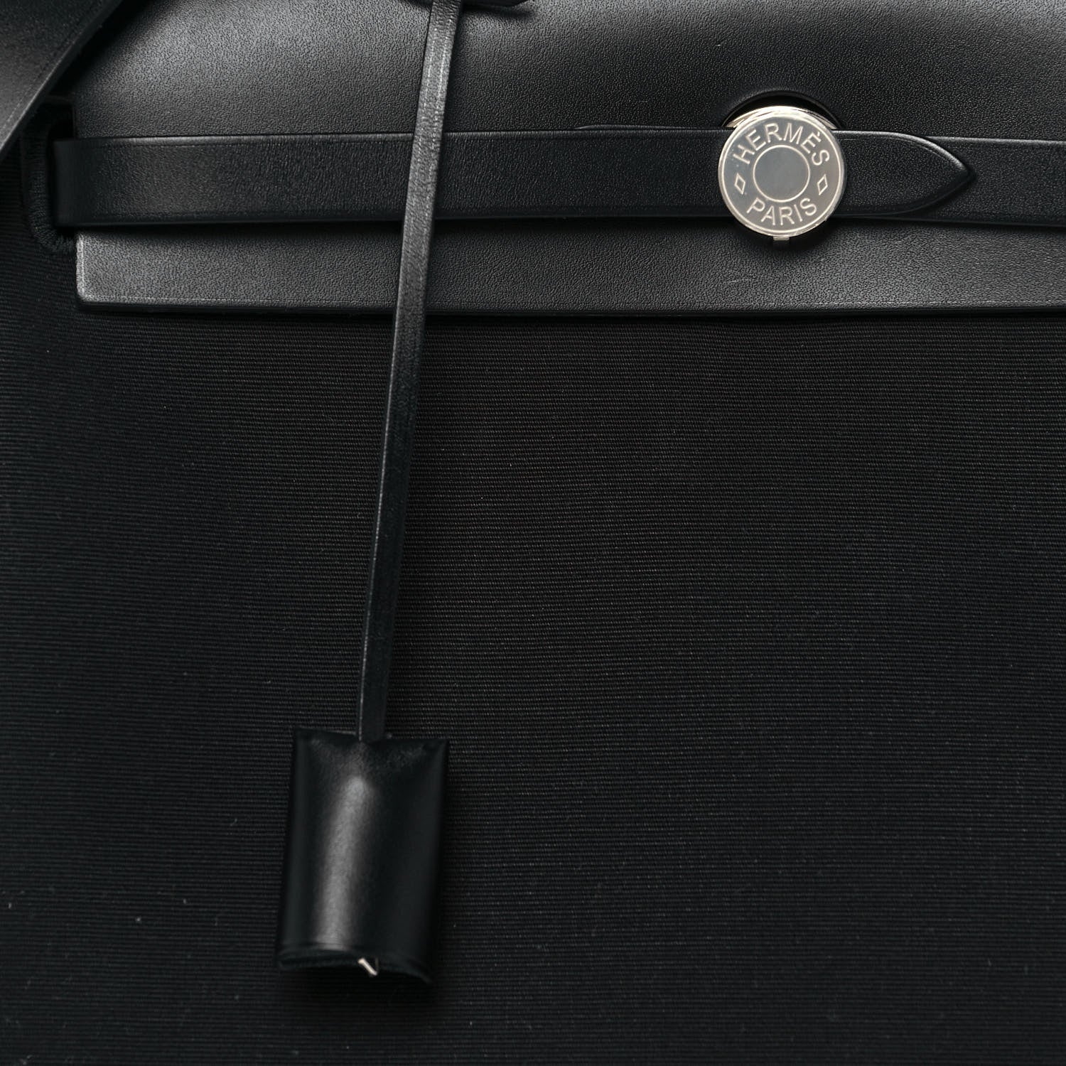 Hermes Military Toile Vache Hunter Herbag Zip Retourne 31 PM Black 7 of 12