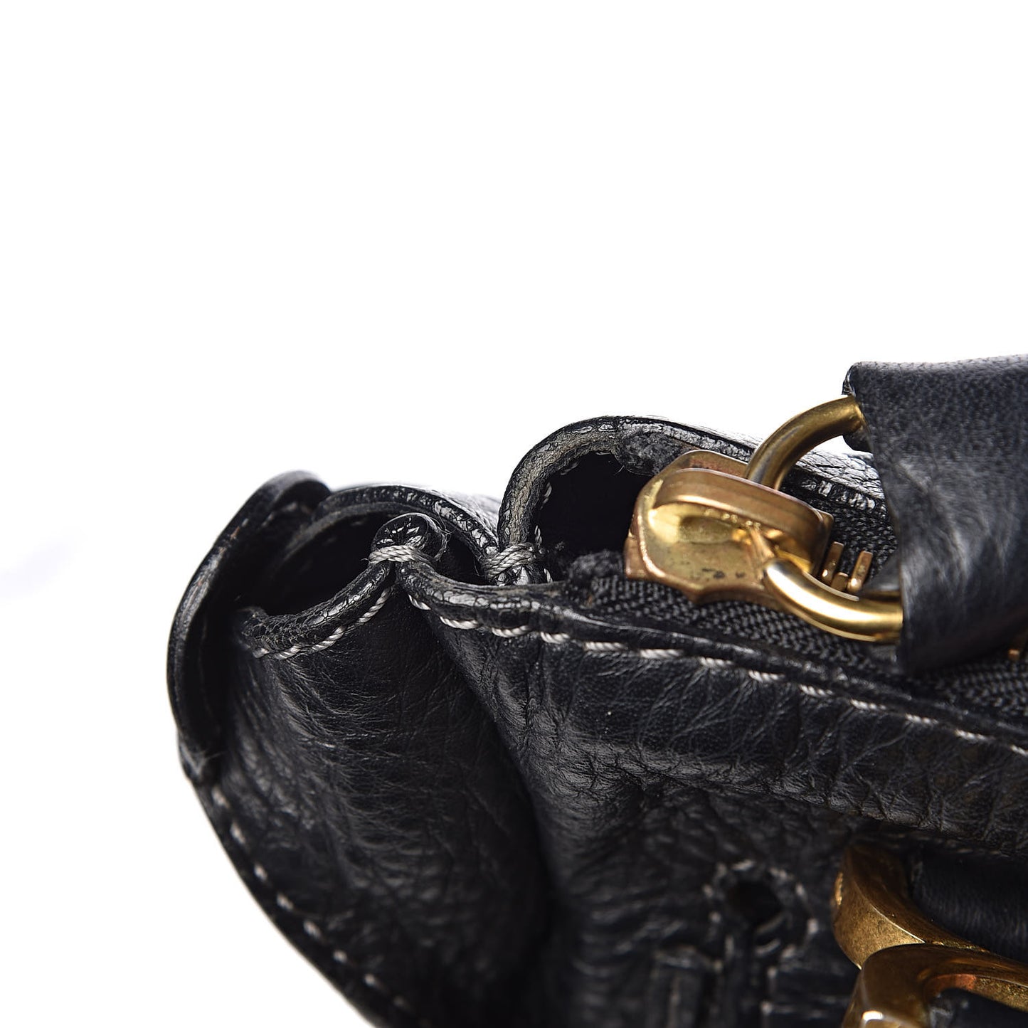 Calfskin Medium Marcie Satchel Black