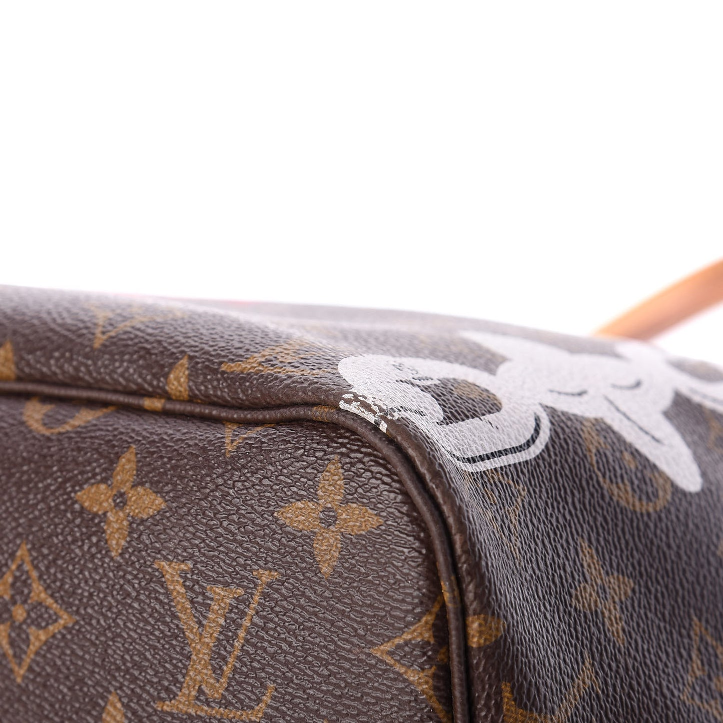 Monogram Bay Neverfull MM Rose Ballerine Poppy