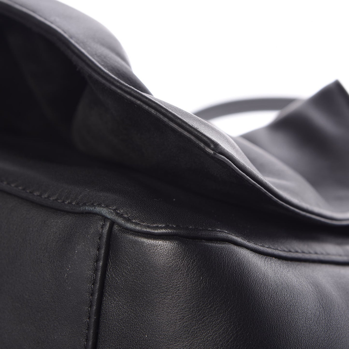 Smooth Calfskin Bloomy Crossbody Bag Black