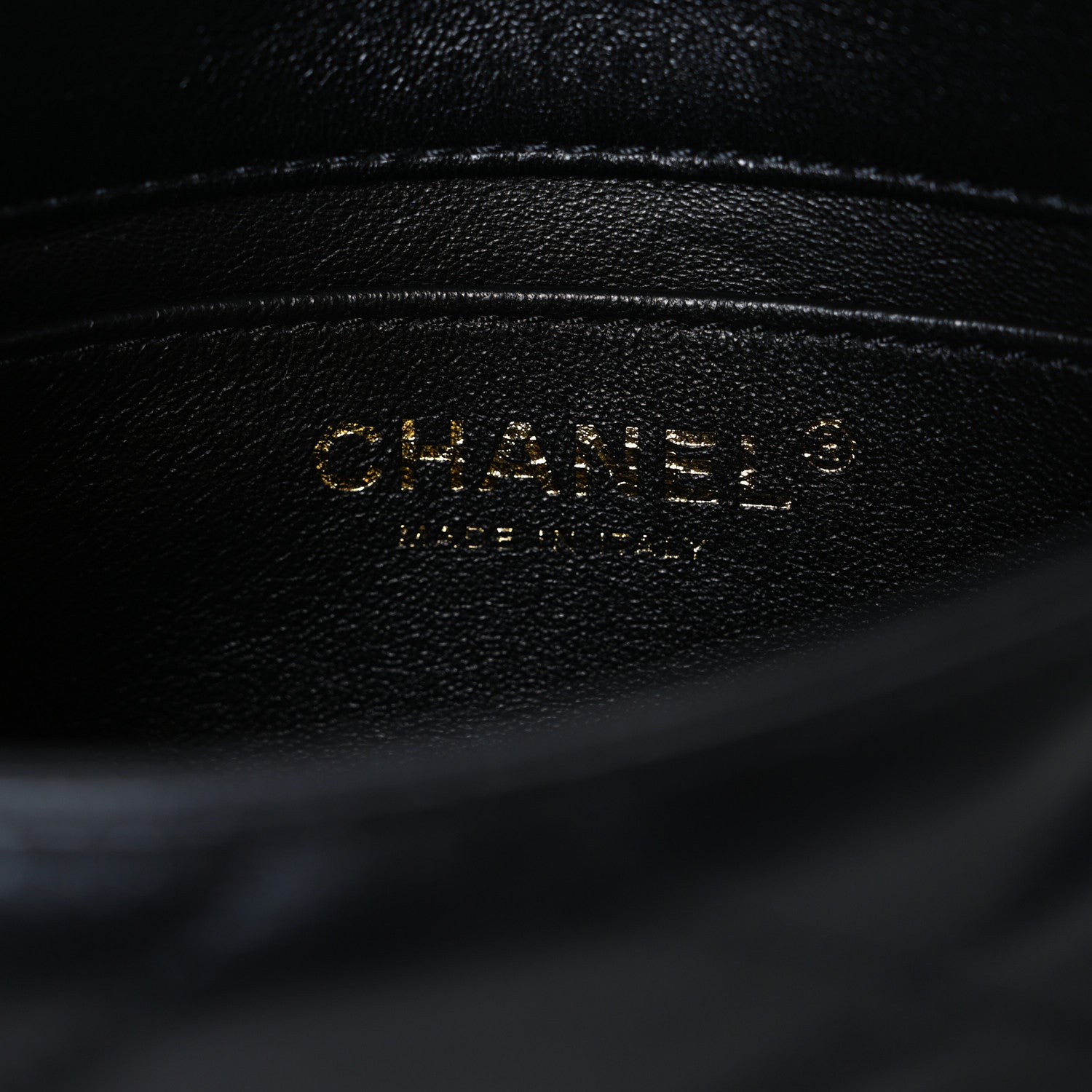 Chanel Lambskin Quilted Mini Chain Rows Flap Black 6 of 10