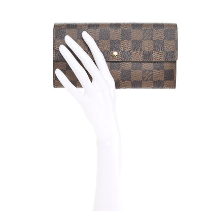 Louis Vuitton Damier Ebene Sarah Wallet 2 of 8
