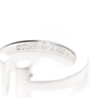 Tiffany Sterling Silver T Square Ring 46 3.75 4 of 5
