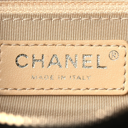 Chanel Goatskin Quilted Waist Bag Beige White Black 6 of 15