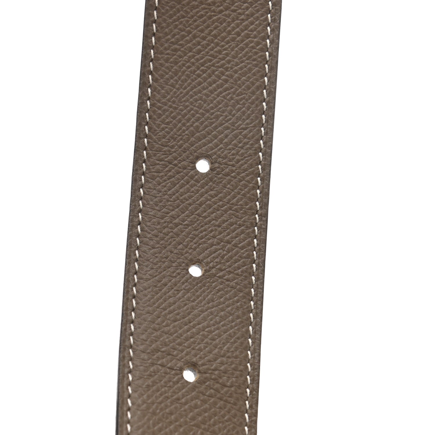 Hermes Epsom 32mm H Belt 80 Etoupe White 3 of 7
