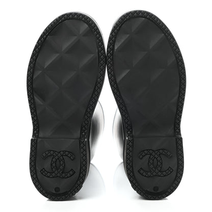Chanel Caoutchouk CC High Boots 37 Black 5 of 8