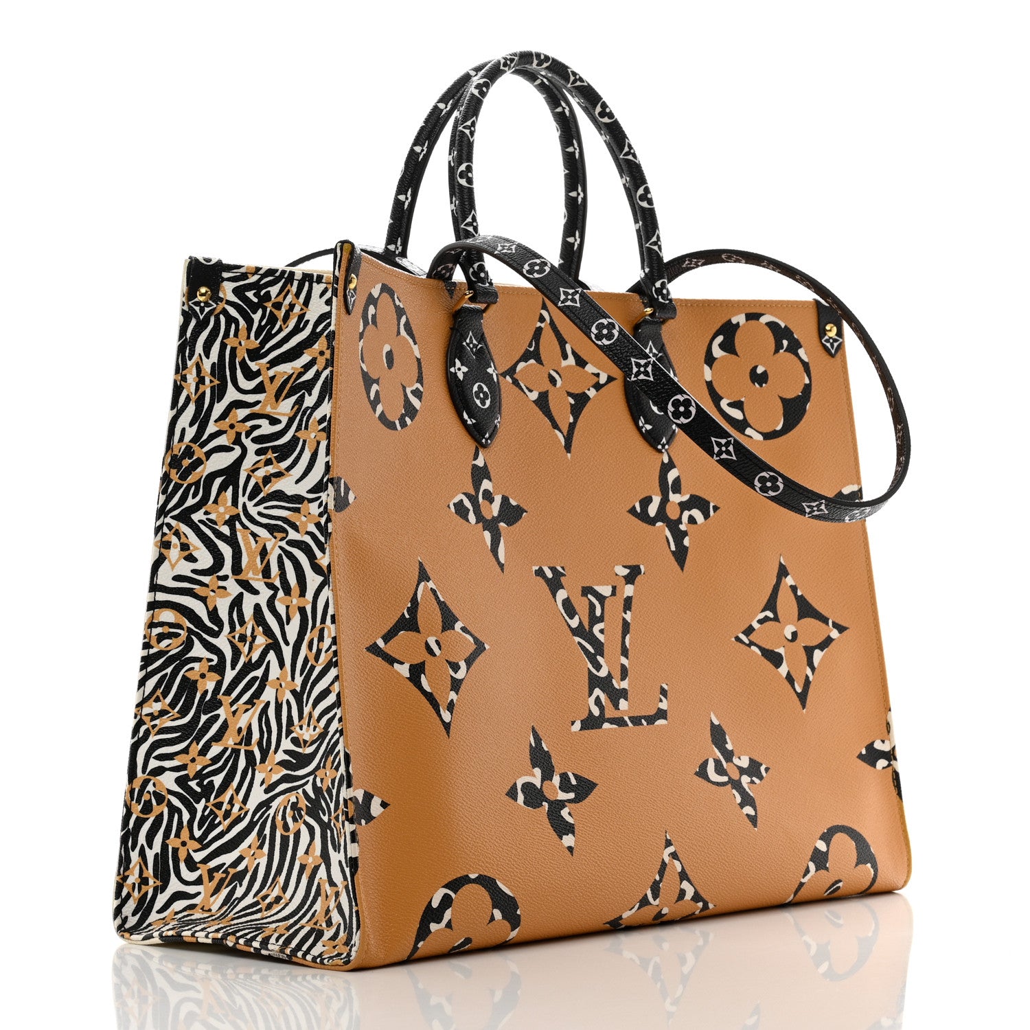 Louis Vuitton Monogram Giant Jungle Onthego GM Ivory 3 of 9