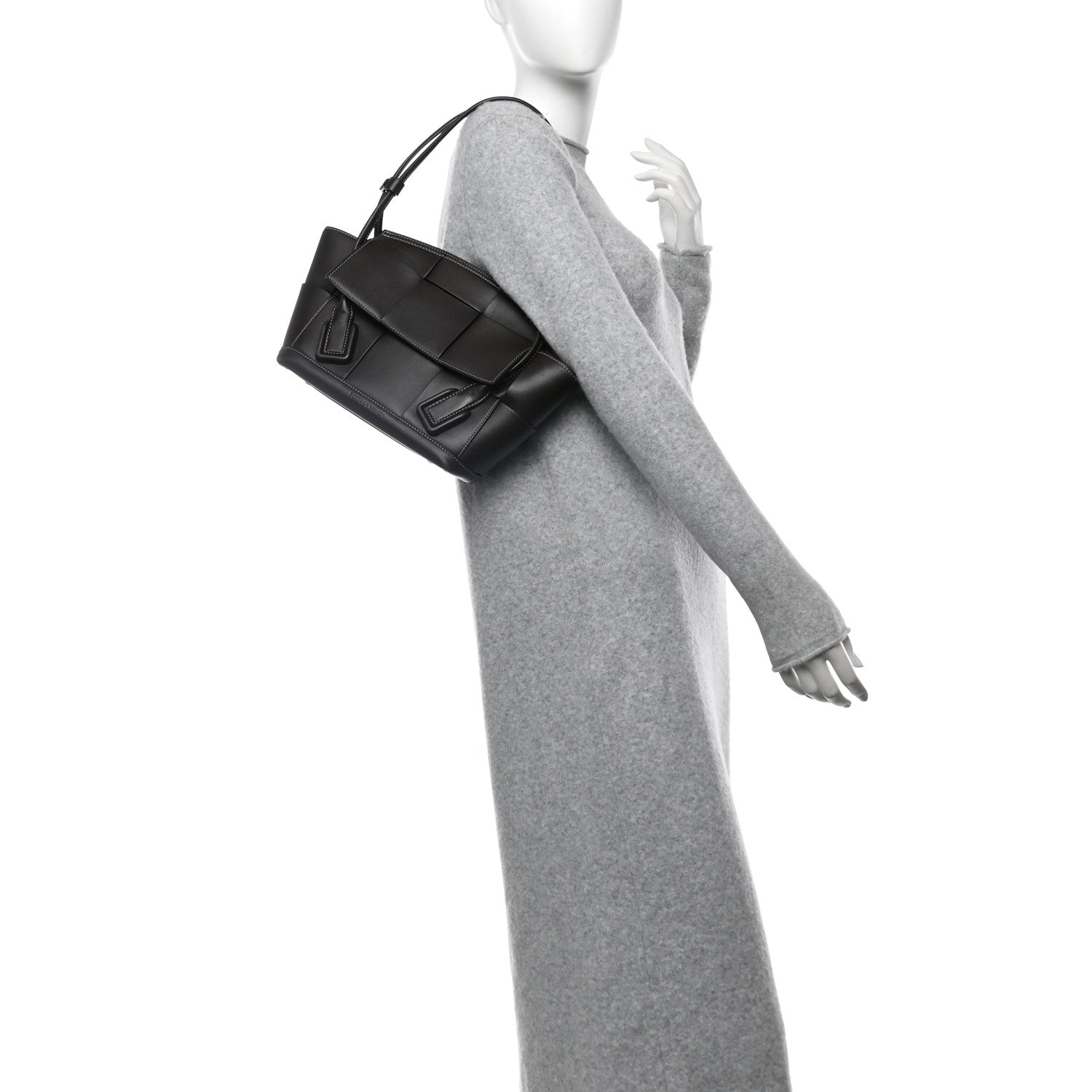 Bottega Veneta French Calfskin Maxi Intrecciato Small Arco Fondant 2 of 13