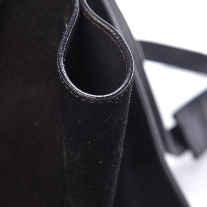 Celine Drummed Calfskin Suede Medium Trapeze Black 11 of 11