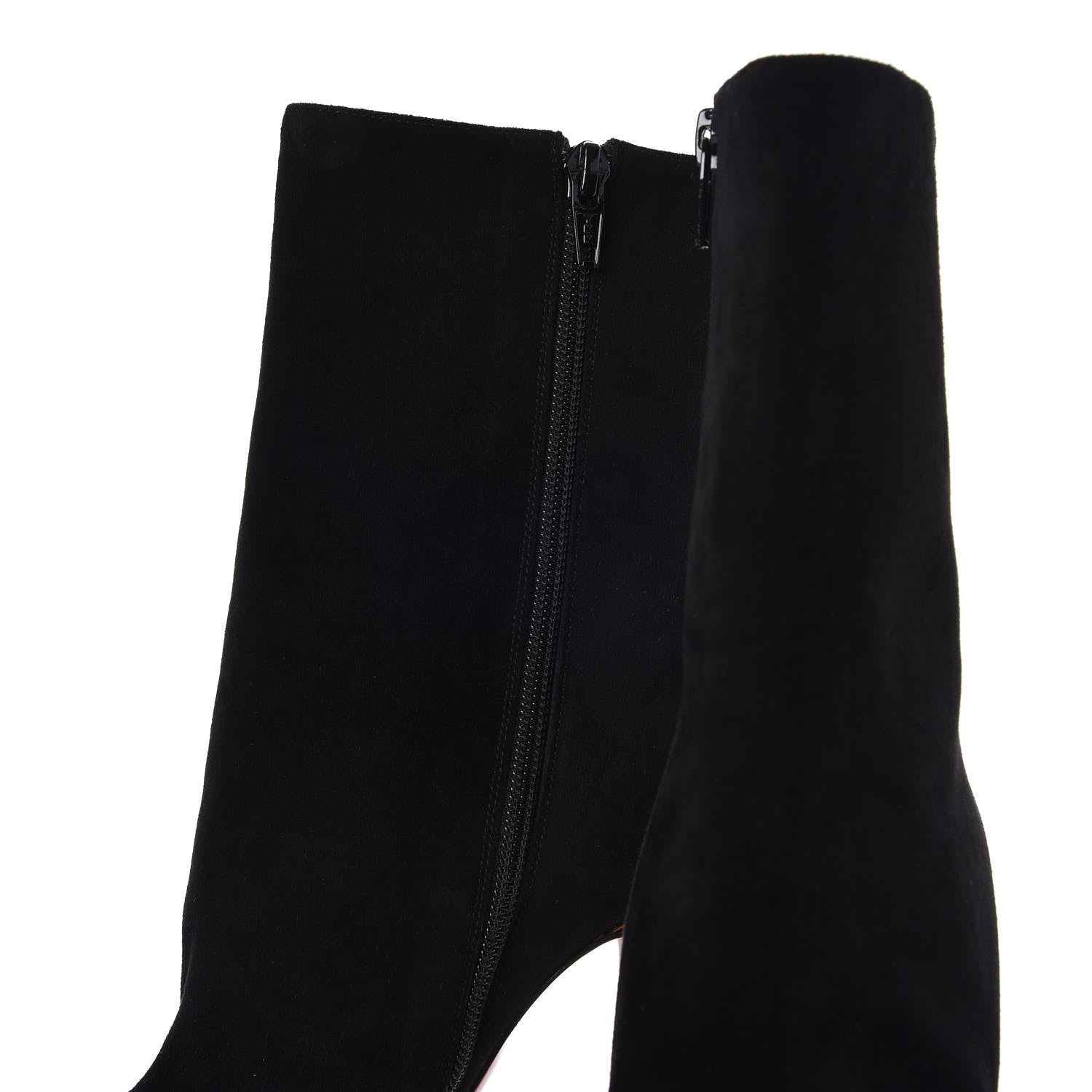 Christian Louboutin Suede Taclou Booty 140 Ankle Boots 38.5 Black 9 of 9