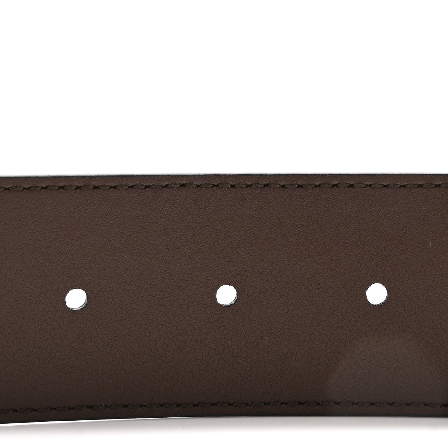 GG Supreme Monogram Matte Plutone Calfskin Double G 40mm Belt 75 30 Beige Ebony New Acero