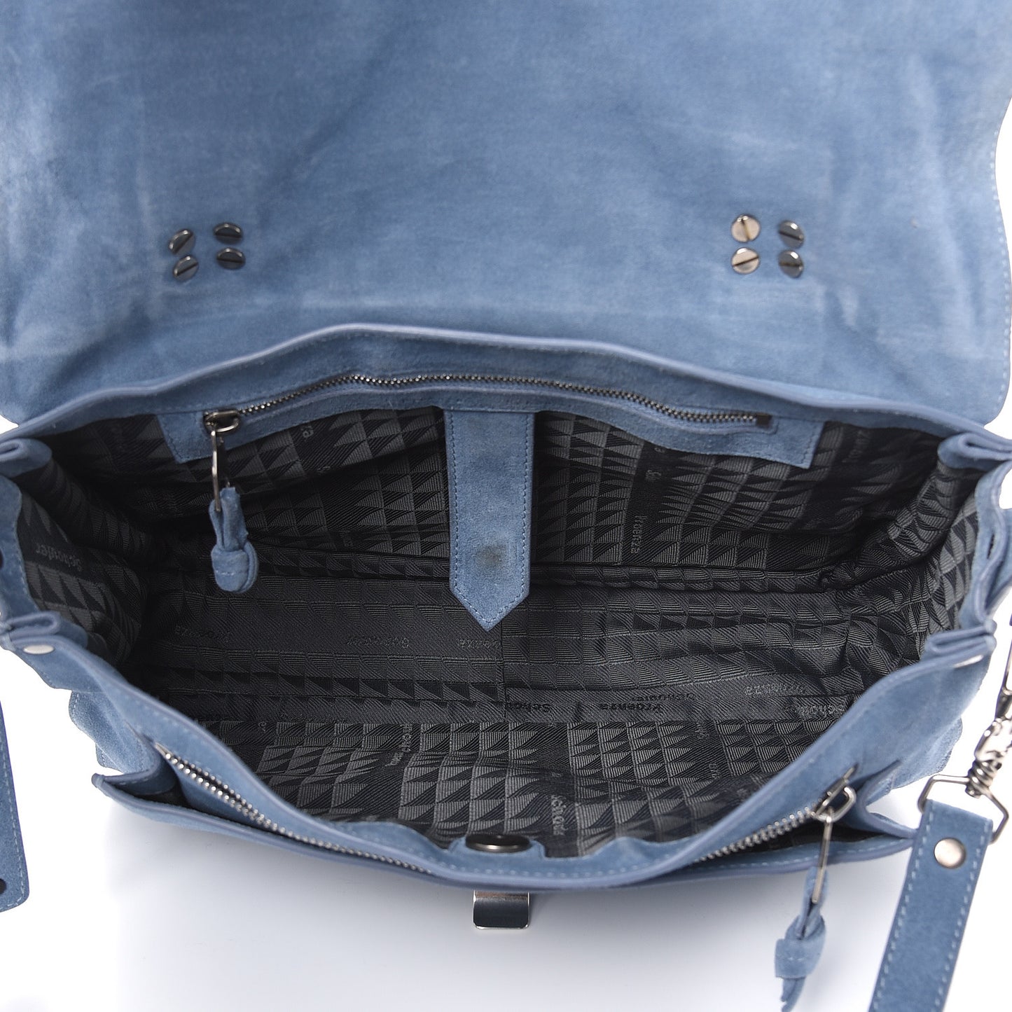 Suede Medium PS1 Satchel Polar Blue