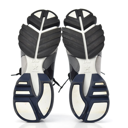 Christian Dior Neoprene Rubber Womens D-Connect Sneakers 38 Blue Black 5 of 7