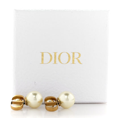 Christian Dior Metal Pearl Tribales Earrings Gold 5 of 5